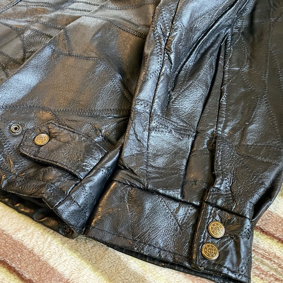 Patch leather jacket MINT‼️ - Picture 6 of 9